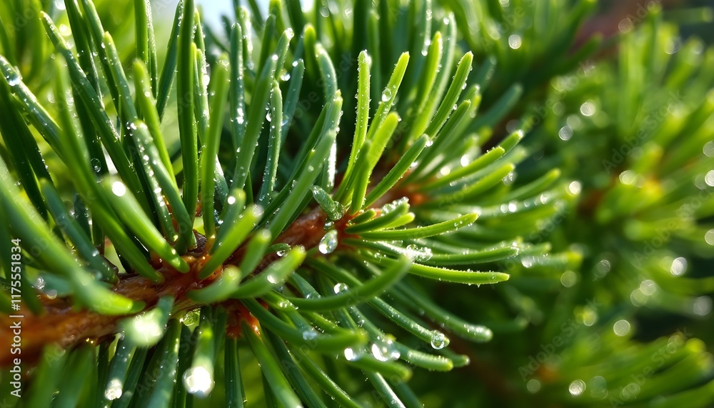 Close-up of pine tree needles Close-up of pine tree needles