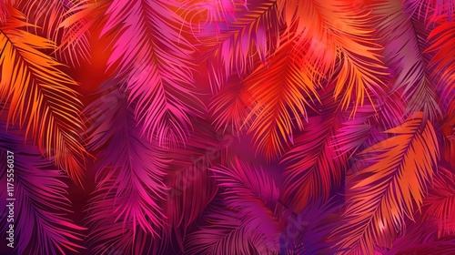 tropical palm seamless pattern wallpaper
