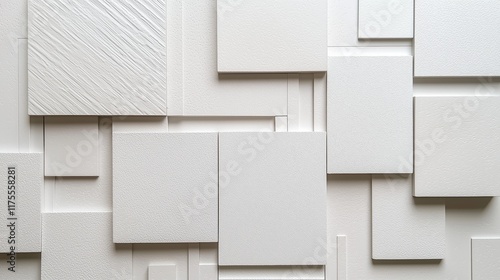 Abstract White Textured Wall Design