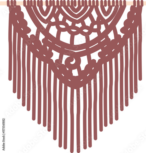 Macrame woven decoration boho style