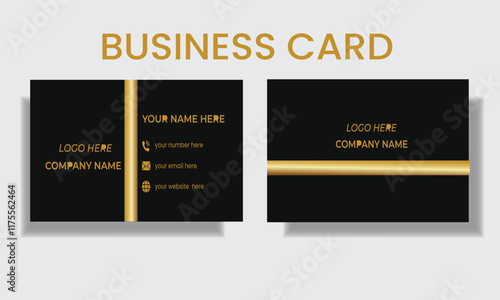  business card design . double sided business card template modern and clean style