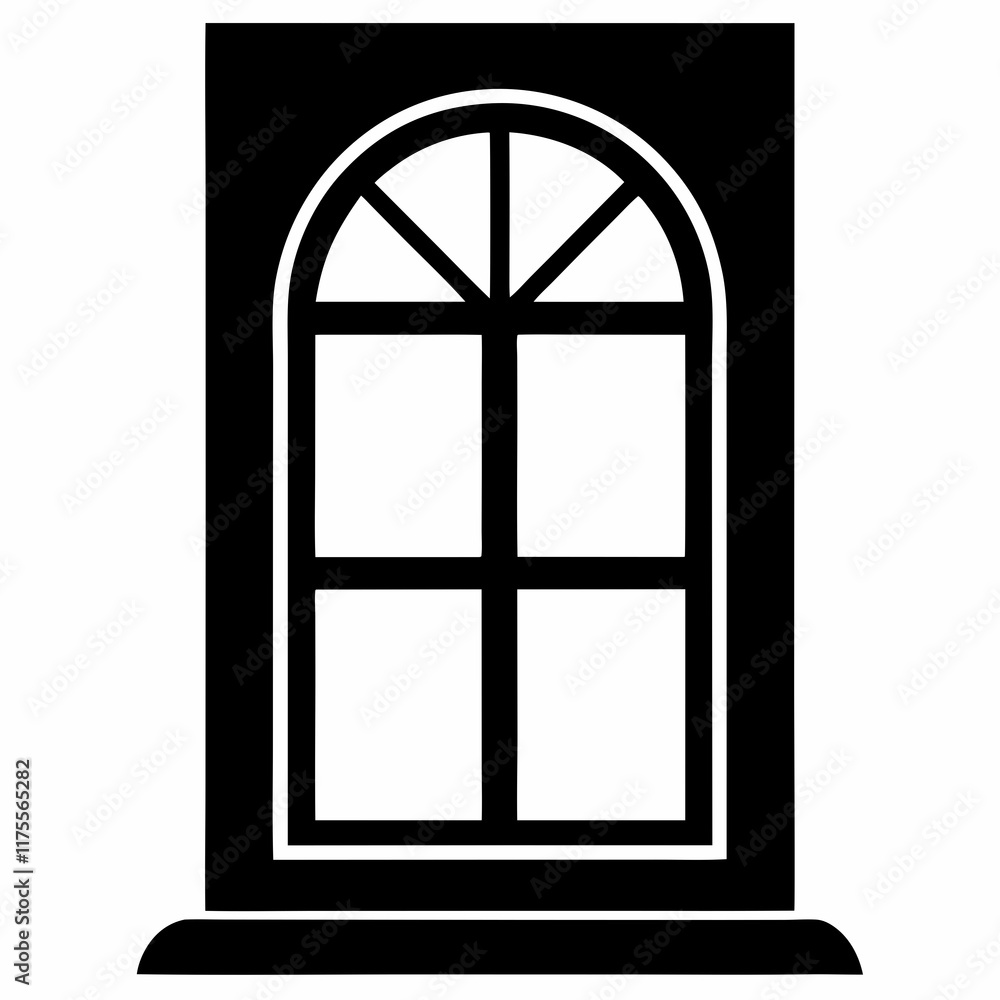 IDE Window Black Silhouette Vector Art IDE Window Black Silhouette Vector Art