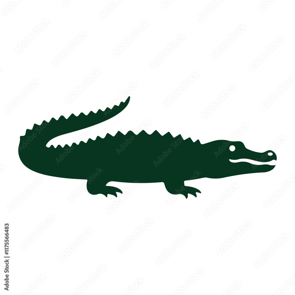 Fototapeta premium Crocodile silhouette