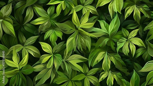 tropical palm leaves seamless pattern wallpaper