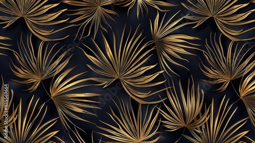 tropical palm leaves seamless pattern wallpaper