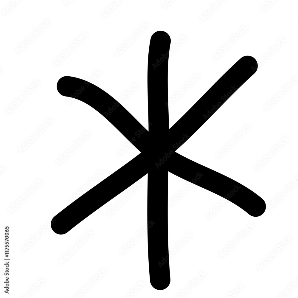 Snowflakes hand drawn Snowflakes hand drawn