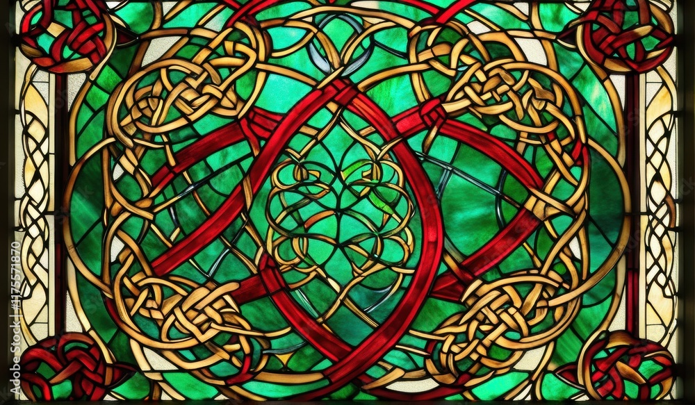 A vibrant abstract stained glass window, showcasing a kaleidoscope of colors and intricate patterns. A vibrant abstract stained glass window, showcasing a kaleidoscope of colors and intricate patterns.