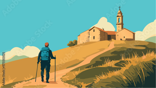 The Camino de Santiago- Path to Santiago.eps