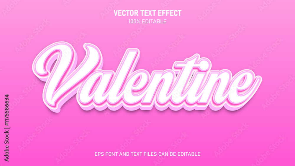 Happy valentine day 3d style editable text effect Happy valentine day 3d style editable text effect