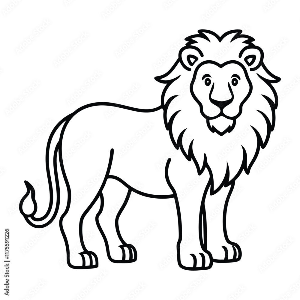 Obraz premium illustration of a lion