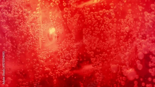 Fizzing Cherry Soda Extreme Close-Up