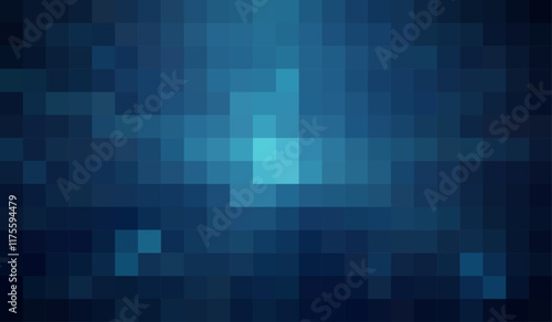 Blue Pixelated Abstract Digital Background