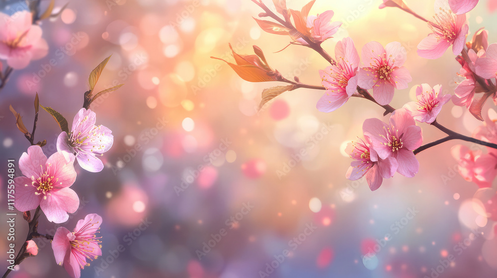 pink cherry blossom in spring pink cherry blossom in spring