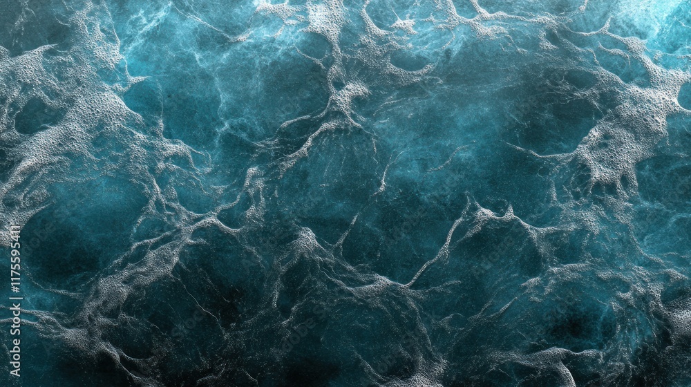 Abstract teal water texture with foam and waves. Abstract teal water texture with foam and waves.