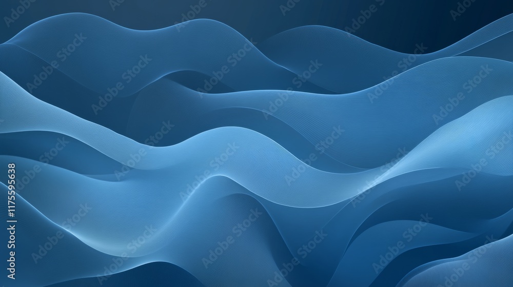 Abstract Blue Wave Patterns Abstract Blue Wave Patterns