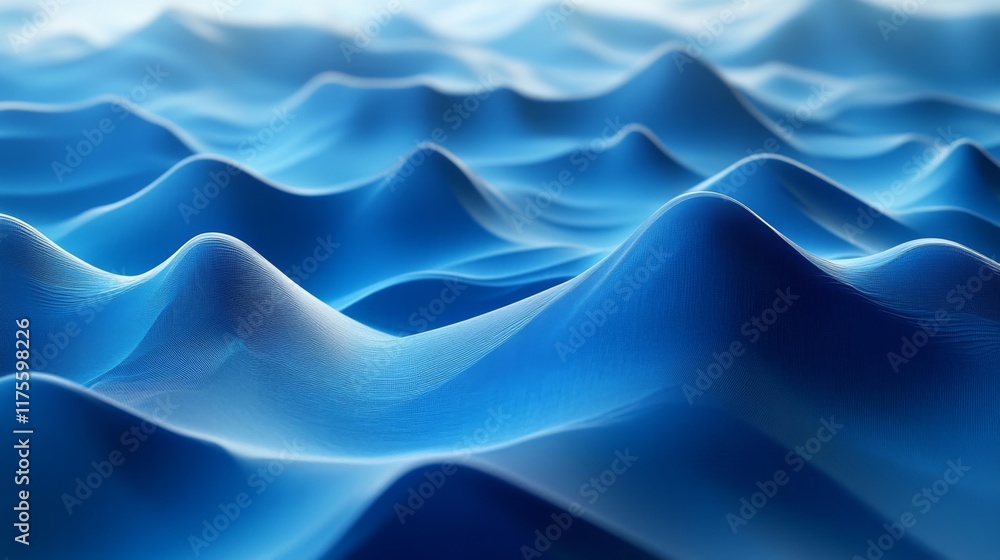 Obraz premium Abstract Blue Waves