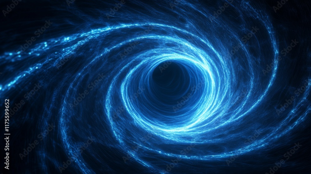 Spiraling Blue Vortex Spiraling Blue Vortex
