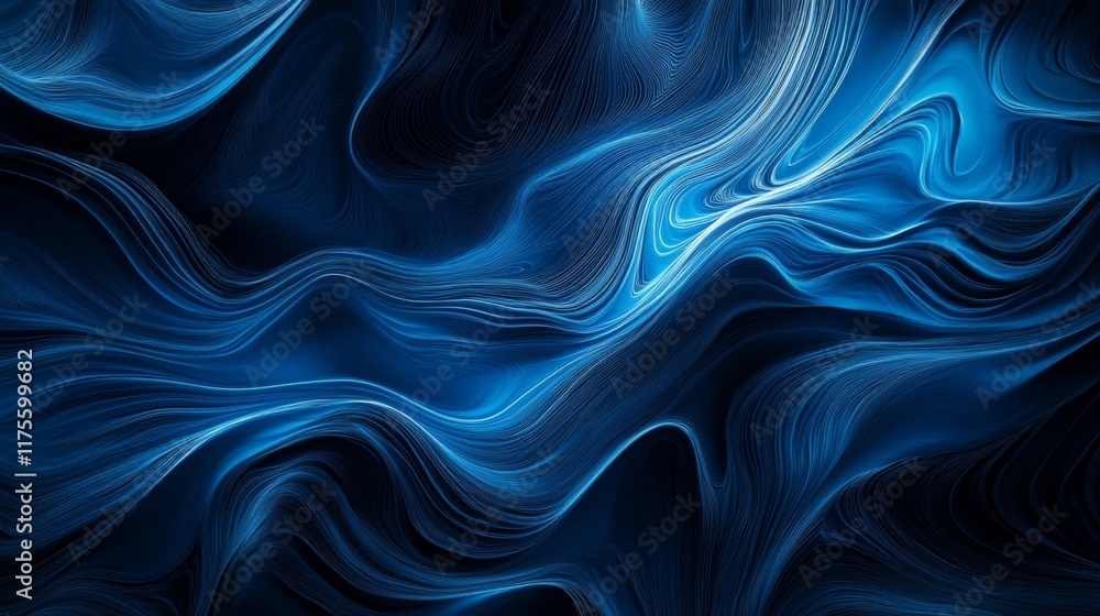 Abstract Blue Waves Abstract Blue Waves