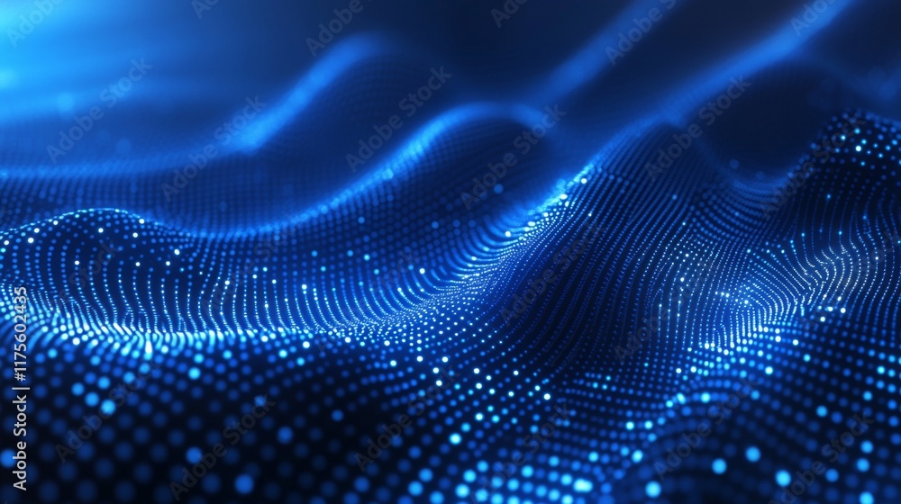 Futuristic Abstract Blue Wave Background Futuristic Abstract Blue Wave Background