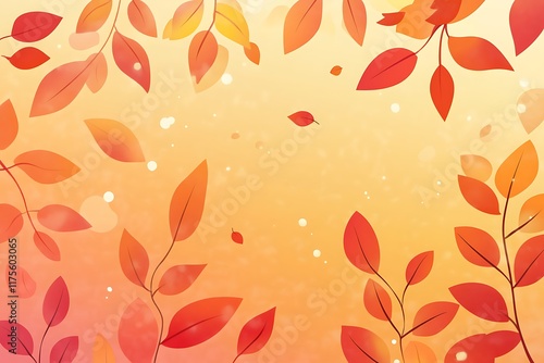 Wallpaper Mural Smooth Orange Gradient Background in Autumn Sunset Style - Minimalist Design Torontodigital.ca