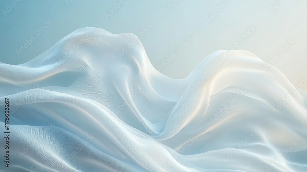 Obraz premium Ethereal Flowing Fabric Abstract