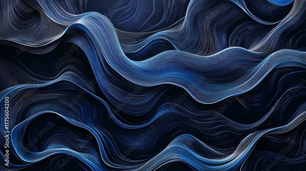 Abstract Blue Wave Patterns Abstract Blue Wave Patterns