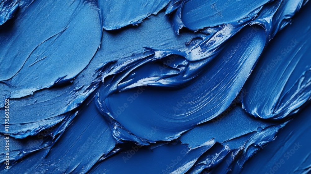 Obraz premium Abstract Blue Paint Texture