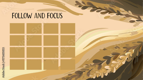  Visually engaging monthly planner that combines functionality with aesthetic appeal