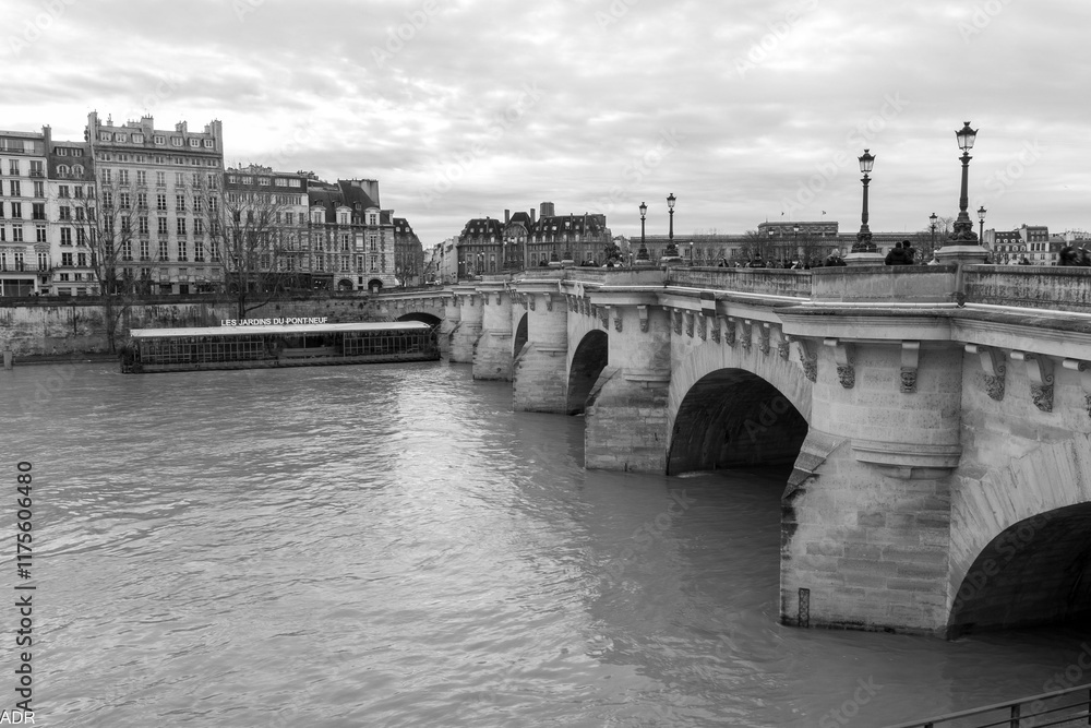 Fototapeta premium Photo en N/B de paris 