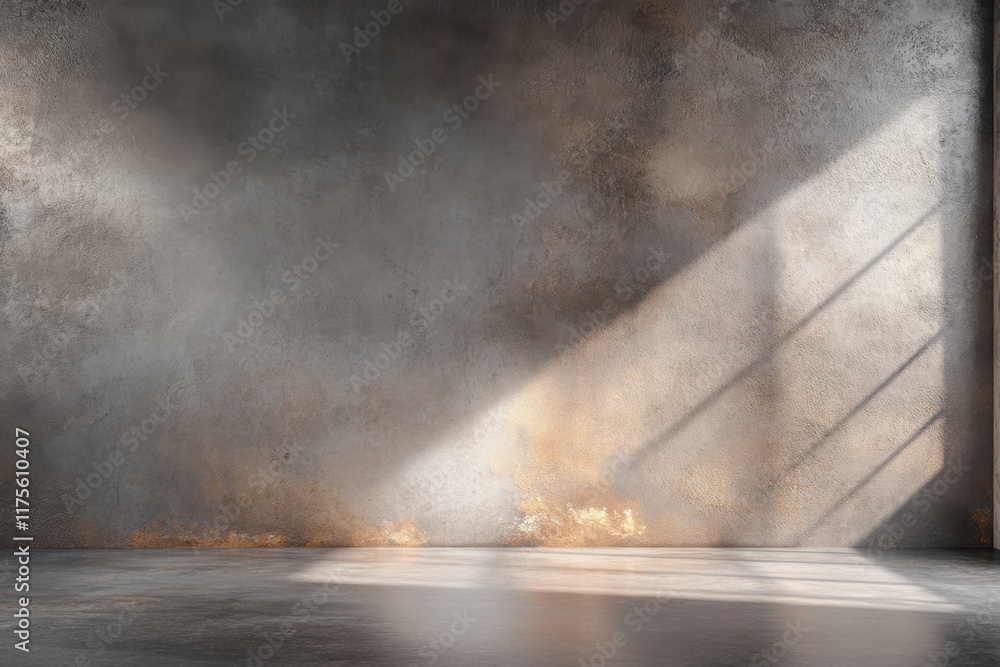 Obraz premium A warm gray background with a subtle glow, blending earthy tones for a welcoming and harmonious appearance