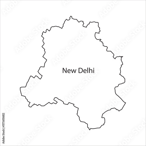 Map of New Delhi, India