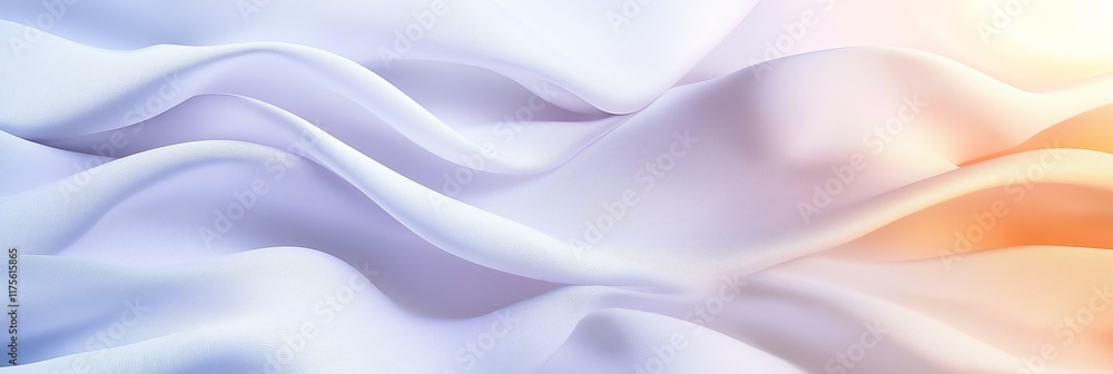 Fototapeta premium A smooth, flowing abstract background featuring soft, gentle waves in light colors with ample copy space