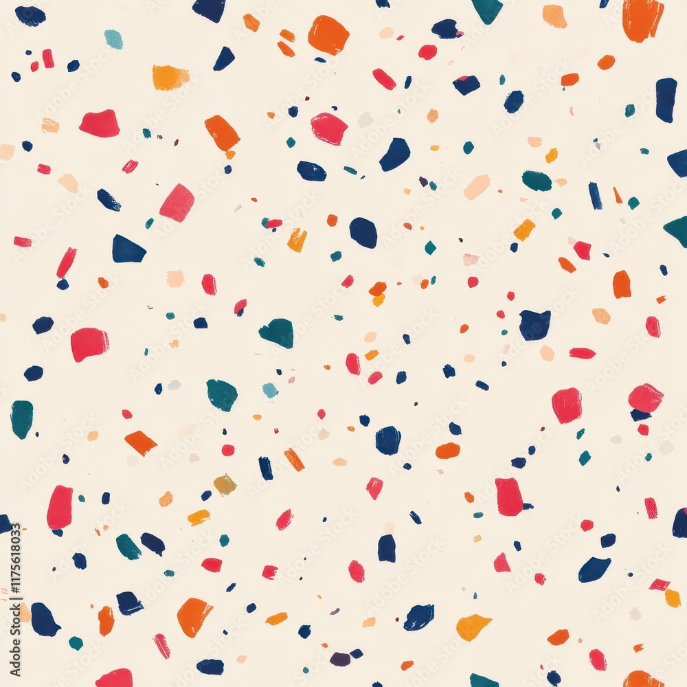 Cheerful carnival-style confetti design featuring multicolored shapes dynamically falling over a warm beige background, creating a seamless festive effect. Cheerful carnival-style confetti design featuring multicolored shapes dynamically falling over a warm beige background, creating a seamless festive effect.