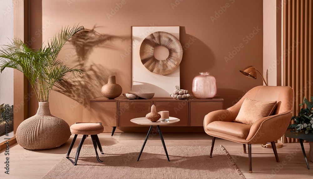 custom made wallpaper toronto digitalLuxury Home Interior Decor Elements in Mocha Mousse Color Scheme