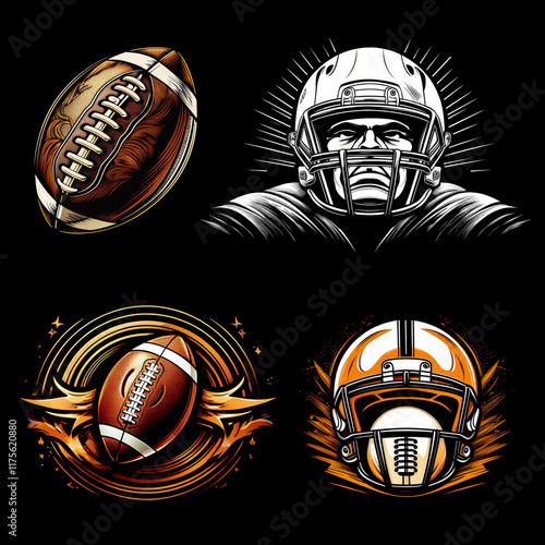 American football logo photo