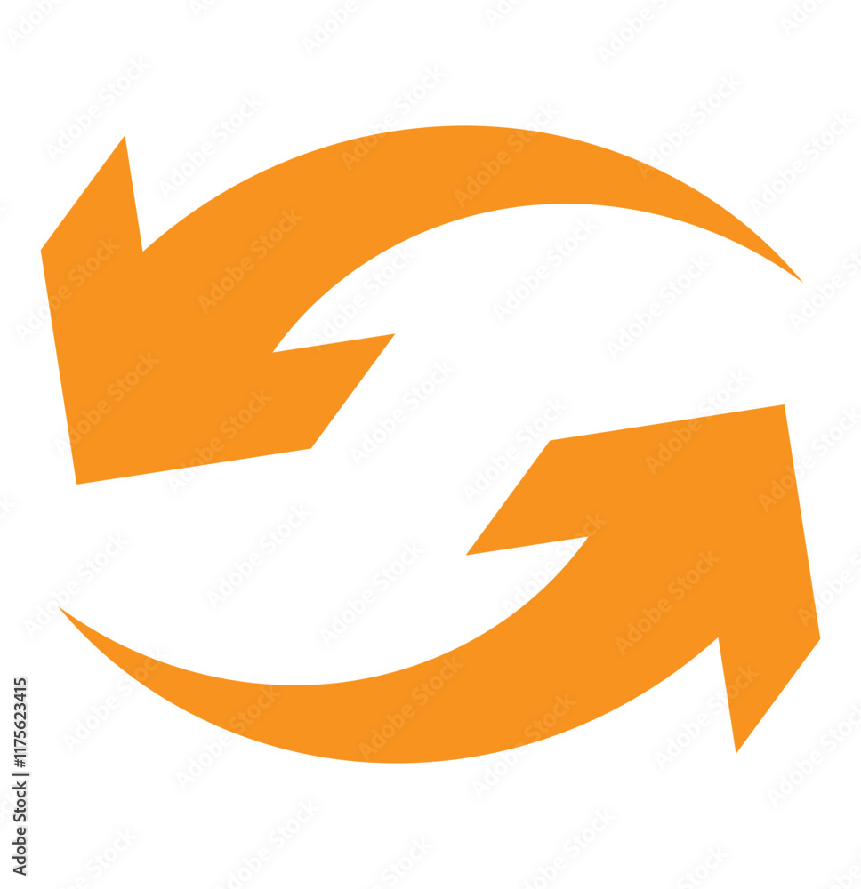 Reload vector icon set. repeat or refresh vector button. restart or reset sign. update and upgrade icon in black color.