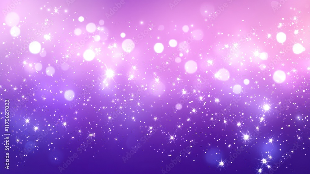 Purple and pink bokeh background with sparkles and glitter. Purple and pink bokeh background with sparkles and glitter.