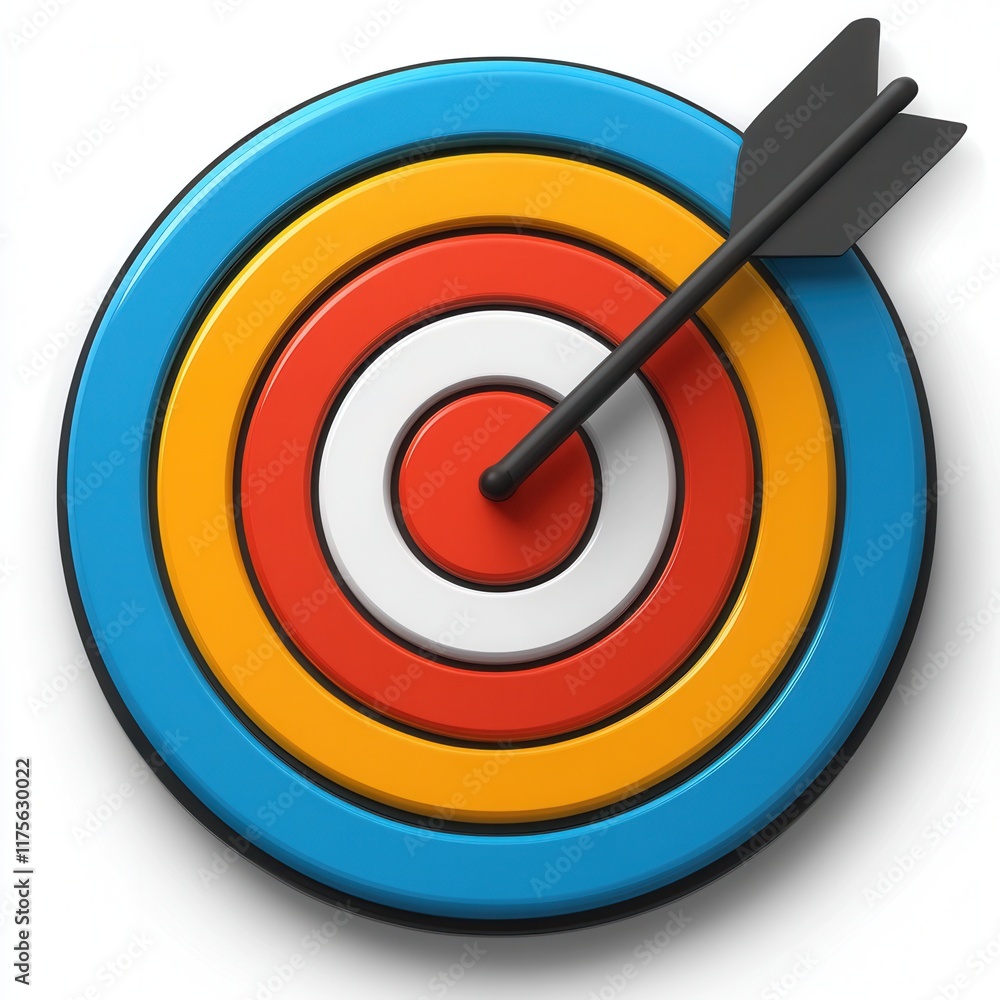 Vibrant Target Icon, bold concentric circles in striking colors, set against a soft neutral backdrop, visually engaging and dynamic design Vibrant Target Icon, bold concentric circles in striking colors, set against a soft neutral backdrop, visually engaging and dynamic design