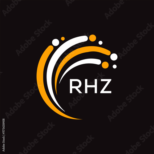 RHZ letter logo design photo