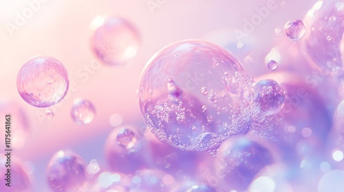 Wallpaper Mural Enchanted Liquid Bubbles in Pastel Hues Torontodigital.ca