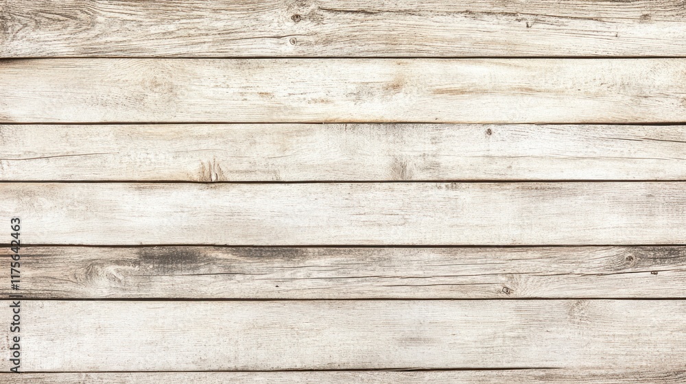 Fototapeta premium Weathered whitewashed wood plank texture.