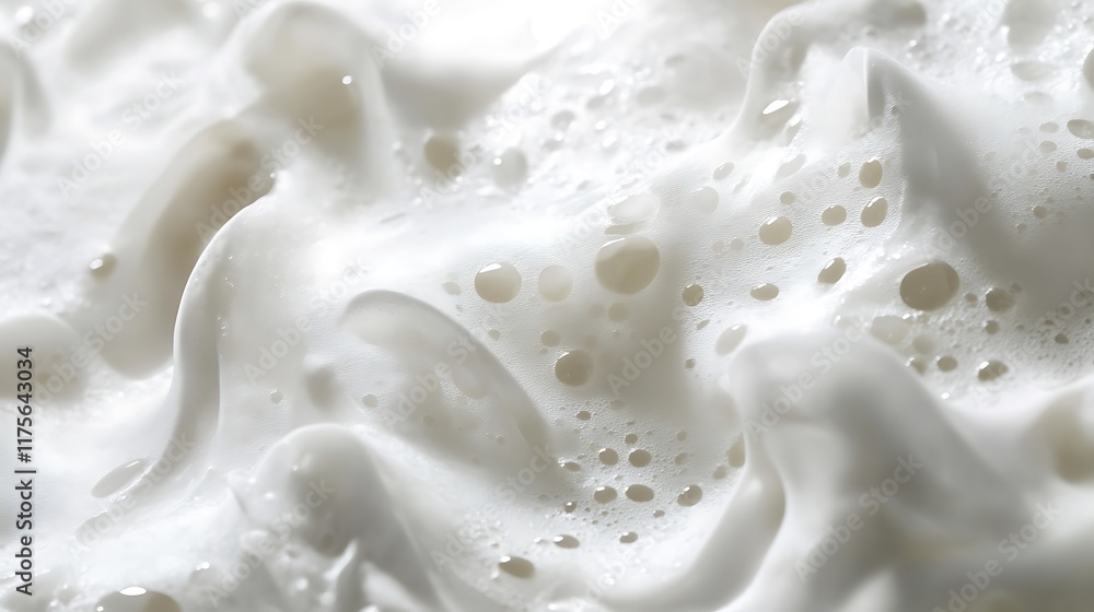 Fototapeta premium Elegant abstract background showcasing soft white foam in glowing motion