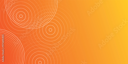 Abstract orange background with diagonal lines. Dynamic shapes compose