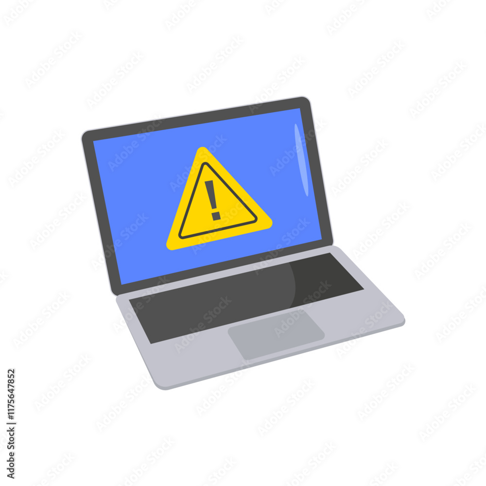 Attention Flat Icon, Vector illustration Attention Flat Icon, Vector illustration