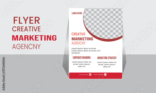 Corporate Flyer Layout with Graphic