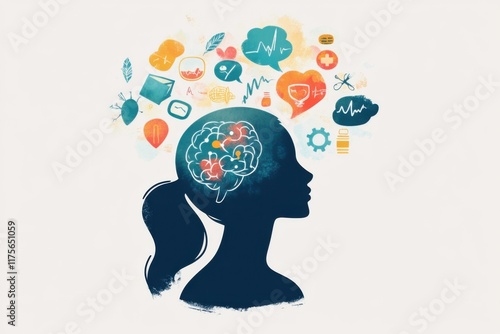 Wallpaper Mural health psychology consultant, a professional advising clients on the psychological aspects of health and wellness for improved quality of life Torontodigital.ca