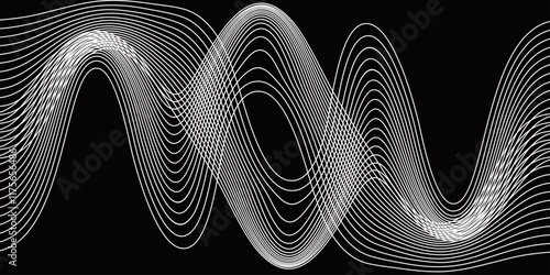 black particle line abstract background weavy