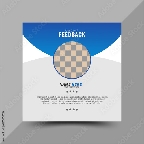  Client feedback social media post design or clinet testimonial social media post design