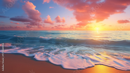 Stunning Sunset Beach Scene