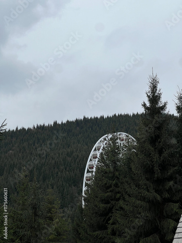 clouds over the mountain